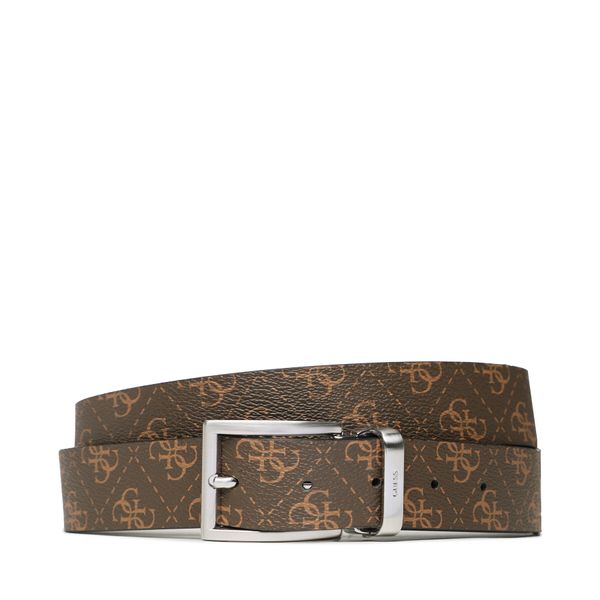 Guess Moški pas Guess Vezzola Belts BM7541 LEA35 Rjava