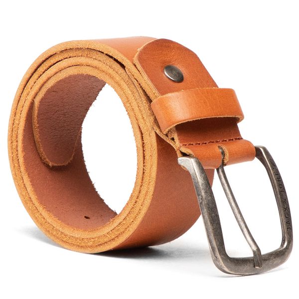 Jack&Jones Moški pas Jack&Jones Jackpaul Leather Belt 12111286 Rjava