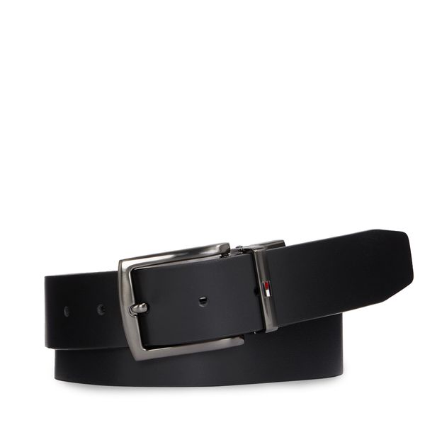 Tommy Hilfiger Moški pas Tommy Hilfiger Denton Reversible Leather Belt AM0AM11224 Črna