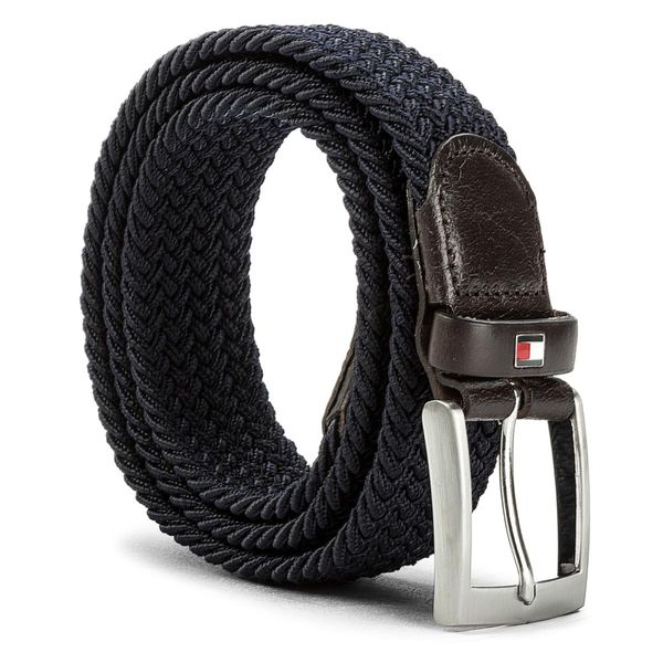 Tommy Hilfiger Moški pas Tommy Hilfiger New Adan Belt 3.5 AM0AM02801 85 Mornarsko modra