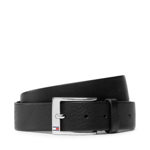 Tommy Hilfiger Moški pas Tommy Hilfiger New Aly Belt AM0AM08363 Črna