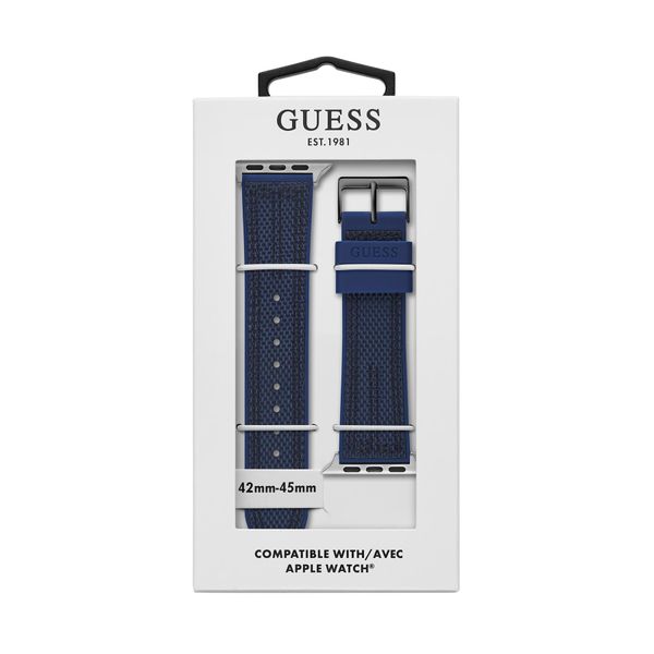 Guess Nadomestni trak za Apple Watch Guess CS3003S3 Mornarsko modra