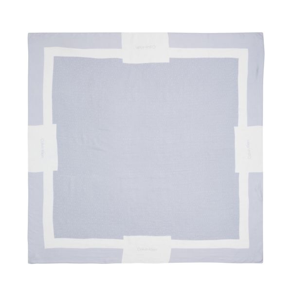 Calvin Klein Naglavna ruta Calvin Klein Geo Minimal Scarf 130X130 K60K610227 Modra