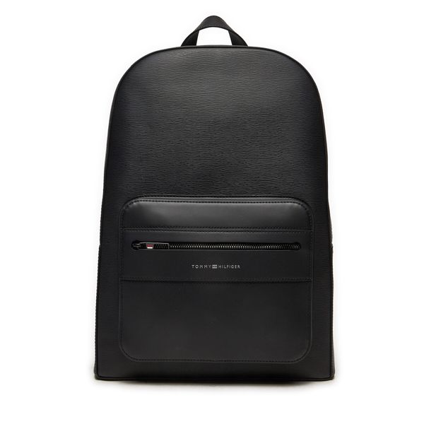 Tommy Hilfiger Nahrbtnik Tommy Hilfiger Business Leather Backpack AM0AM12491 Črna