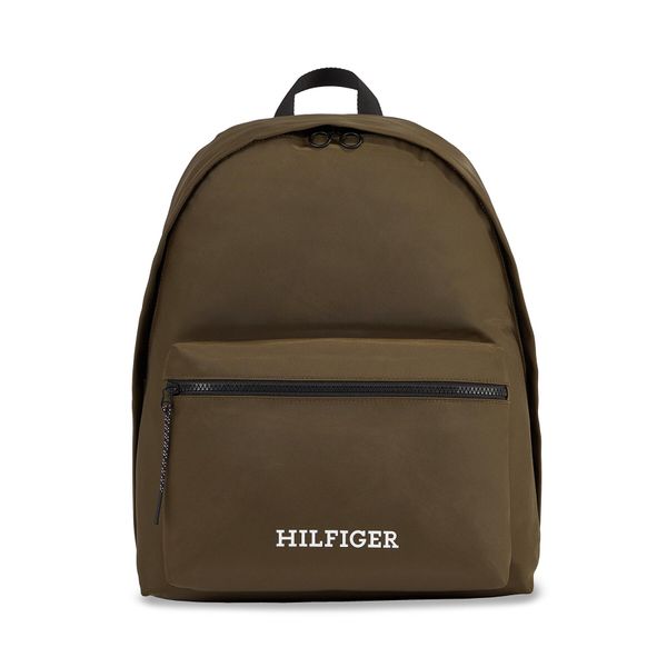 Tommy Hilfiger Nahrbtnik Tommy Hilfiger Th Monotype Dome Backpack AM0AM12112 Army Green RBN