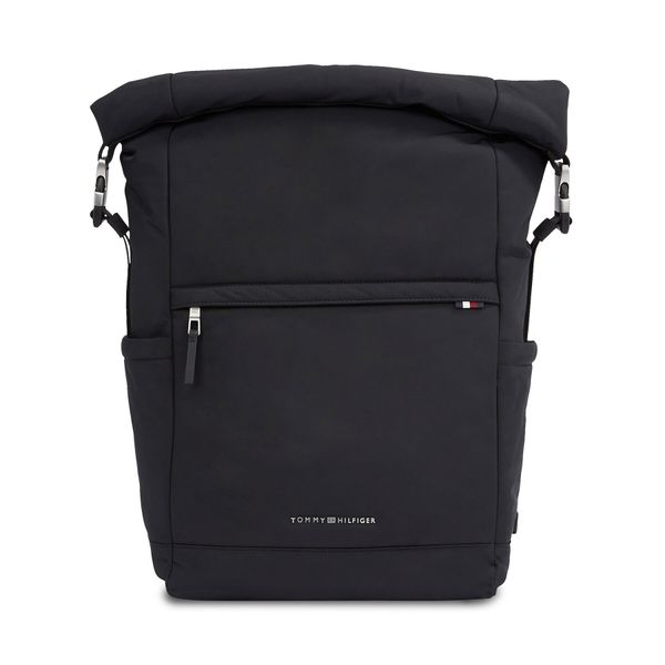 Tommy Hilfiger Nahrbtnik Tommy Hilfiger Th Signature Rolltop Backpack AM0AM12221 Črna