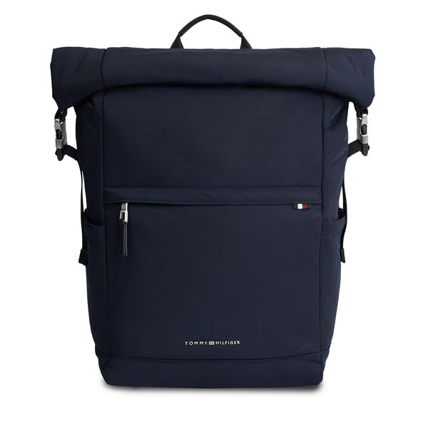 Tommy Hilfiger Nahrbtnik Tommy Hilfiger Th Signature Rolltop Backpack AM0AM12221 Space Blue DW6