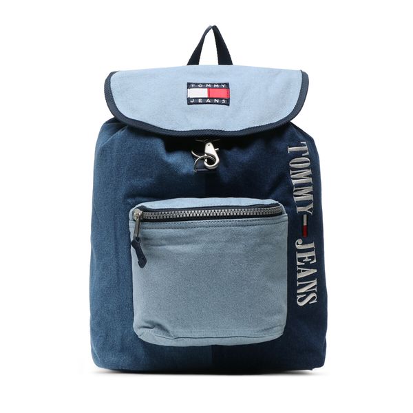 Tommy Jeans Nahrbtnik Tommy Jeans Tjm Heritage Denim Flap Backpack AM0AM11108 Modra