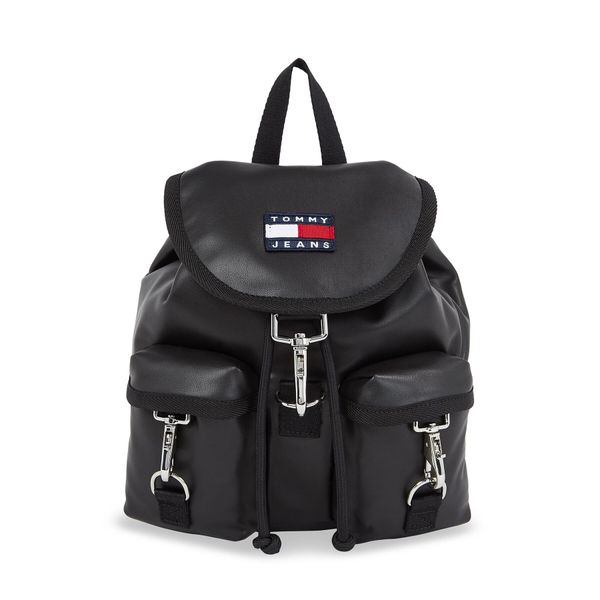 Tommy Jeans Nahrbtnik Tommy Jeans Tjw Heritage Flap Backpack AW0AW15435 Black BDS
