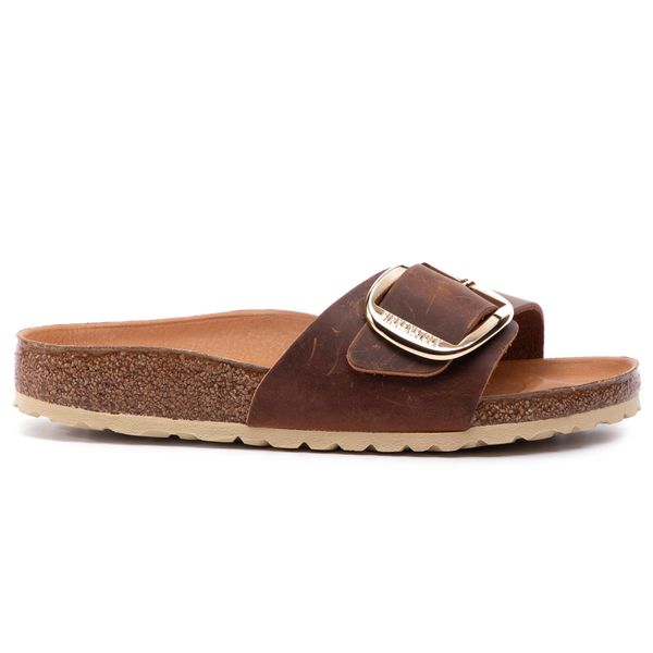 Birkenstock Natikači Birkenstock Madrid Big Buckle 1006525 Rjava