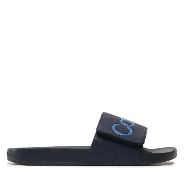 Calvin Klein Natikači Calvin Klein Adj Pool Slide Pu HM0HM00957 Mornarsko modra