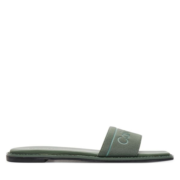 Calvin Klein Natikači Calvin Klein Flat Slide He HW0HW01989 Zelena