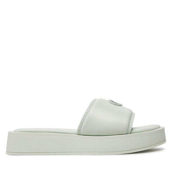 Calvin Klein Natikači Calvin Klein Flatform Slide Relock Lth HW0HW02049 Zelena