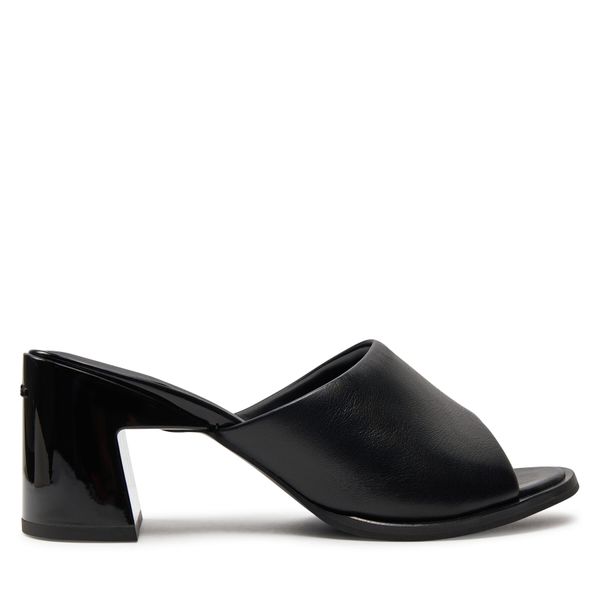 Calvin Klein Natikači Calvin Klein Heel Mule 60 Lth HW0HW01941 Črna