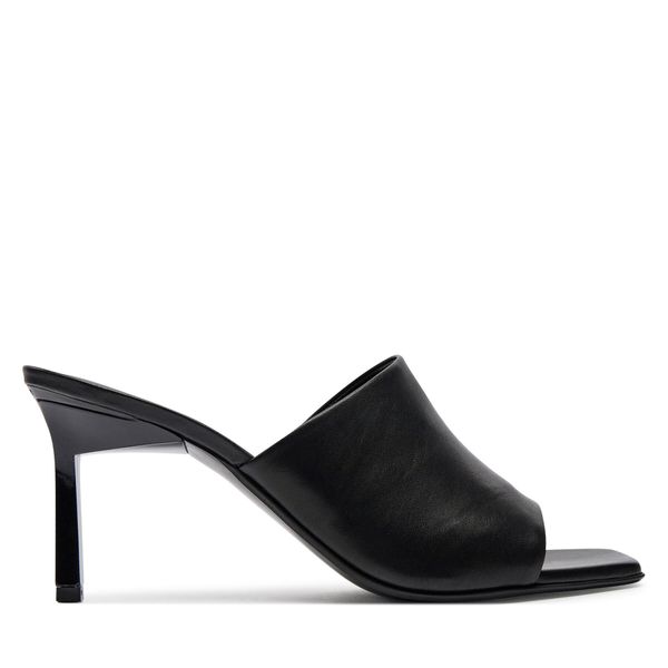 Calvin Klein Natikači Calvin Klein Heel Mule 70 Lth HW0HW01948 Črna