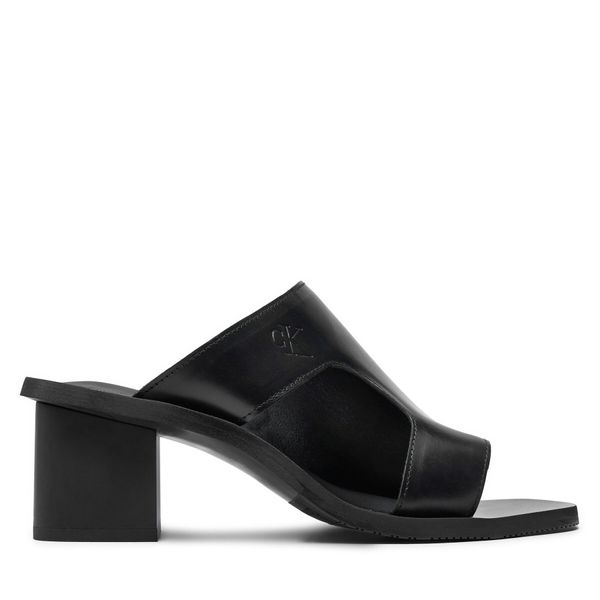 Calvin Klein Jeans Natikači Calvin Klein Jeans 5 Heel Sandal Lh Mg Mtl YW0YW01500 Črna