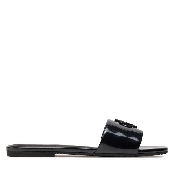 Calvin Klein Jeans Natikači Calvin Klein Jeans Flat Sandal Slide Mg Met YW0YW01348 Črna