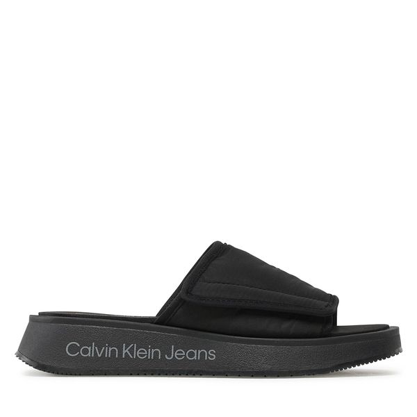 Calvin Klein Jeans Natikači Calvin Klein Jeans Prefresato Sandal Softny YW0YW00968 Črna