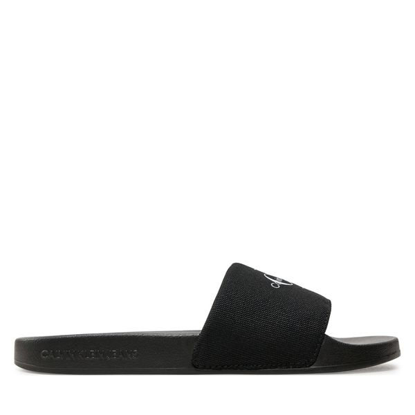 Calvin Klein Jeans Natikači Calvin Klein Jeans Slide Monogram Wn YW0YW01835 Črna