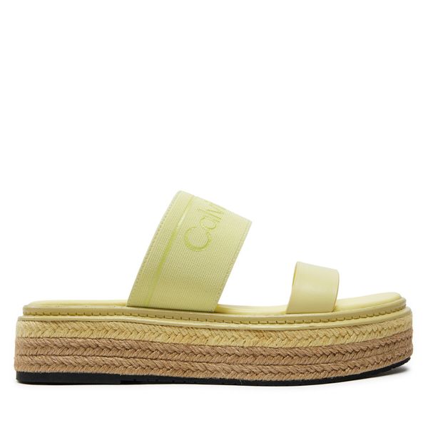 Calvin Klein Natikači Calvin Klein Wedge Slide He HW0HW01966 Rumena