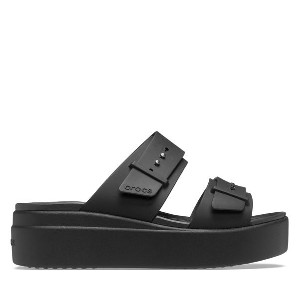 Crocs Natikači Crocs Brooklyn Sandal Lowwdg 207431 Črna