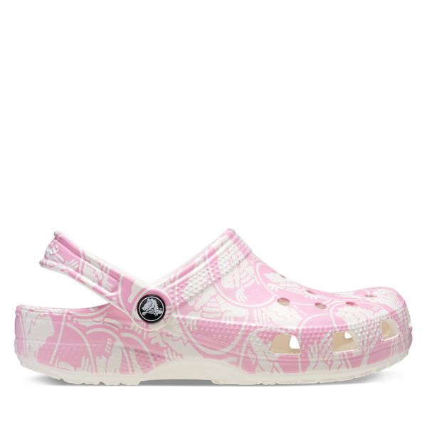 Crocs Natikači Crocs Classic Duke Print Clog K 210007 Roza