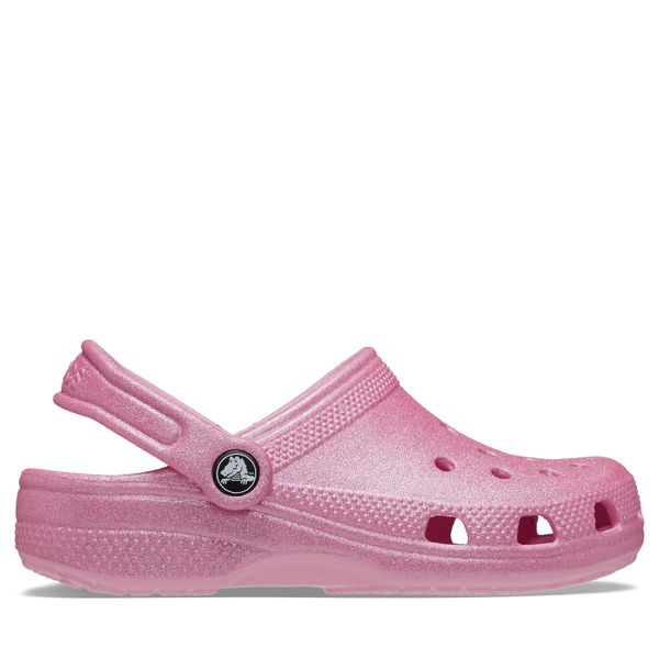 Crocs Natikači Crocs Classic Glitter Kids Clog T 206992 Roza