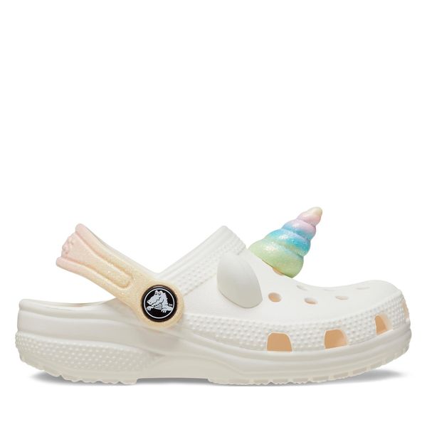 Crocs Natikači Crocs Classic Iam Rainbow Unicorn Clog T 209701 Bela