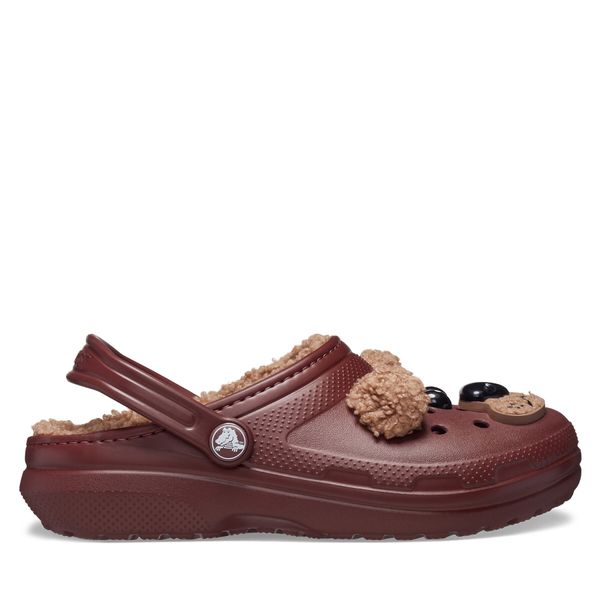 Crocs Natikači Crocs Classic Lined Iam Brown Bear Clog Kids T 210019 Rjava