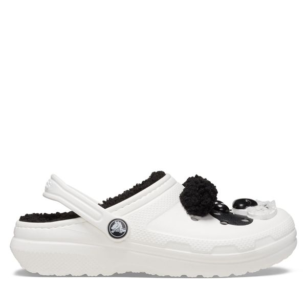 Crocs Natikači Crocs Classic Lined Iam Panda Bear Clog K 210400 Bela