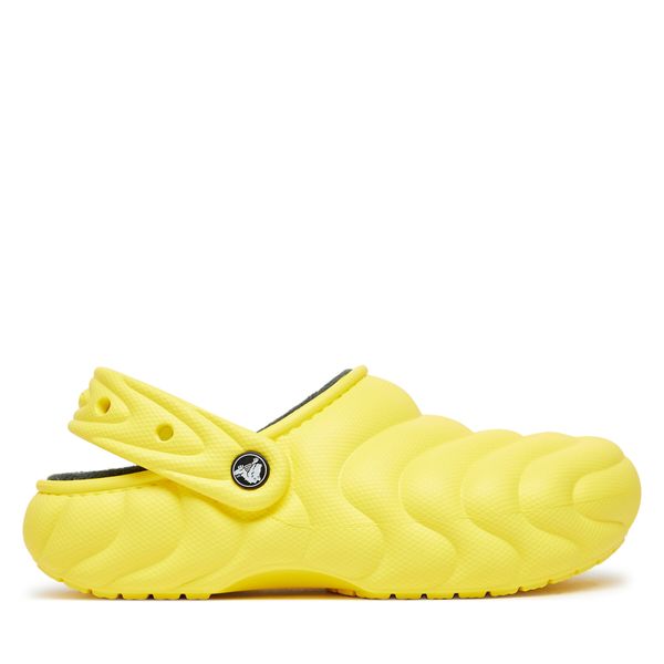 Crocs Natikači Crocs Classic Lined Overpuff Clog 210059 Rumena