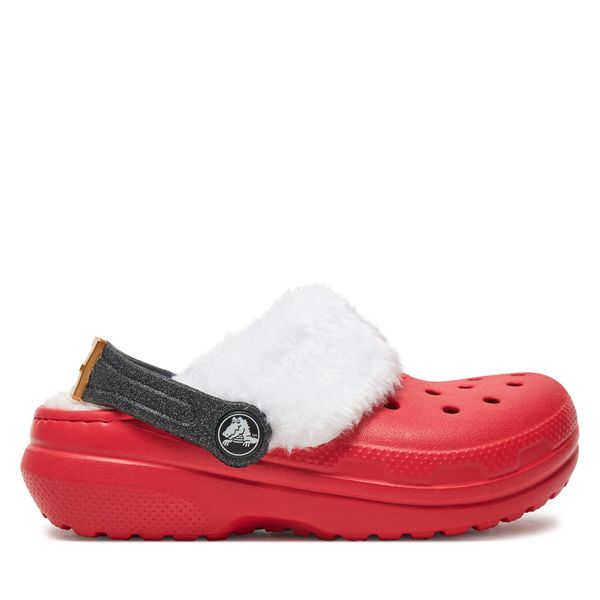 Crocs Natikači Crocs Classic Lined Santa Clog K 210931 Rdeča