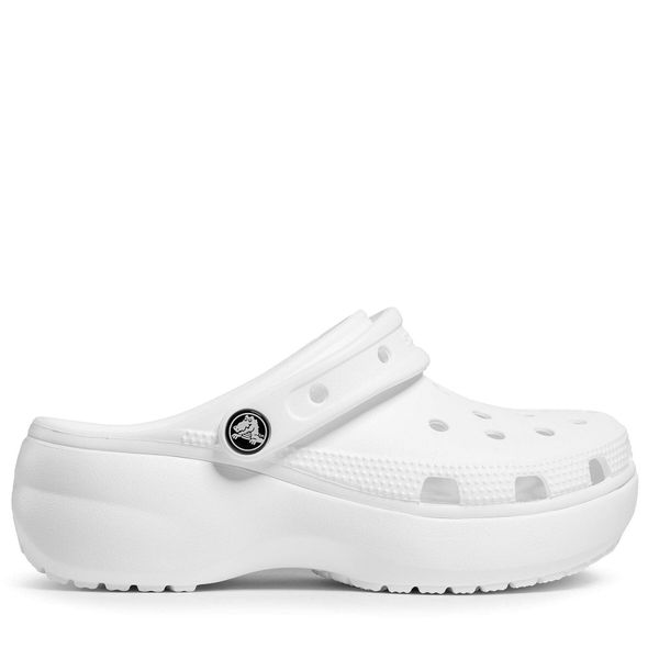 Crocs Natikači Crocs Classic Platform Clog W 206750 Bela