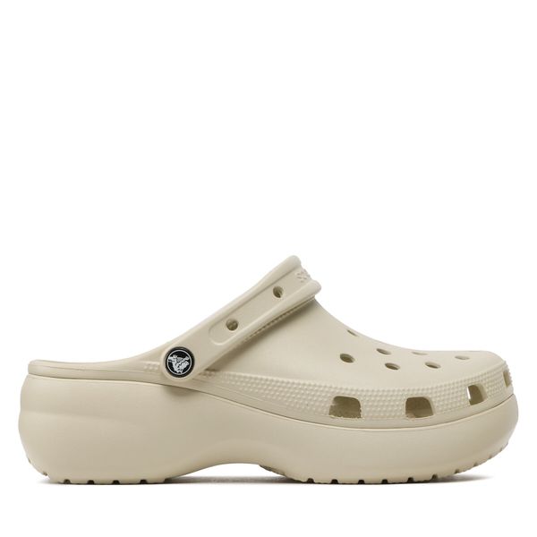 Crocs Natikači Crocs Classic Platform Clog W 206750 Bež