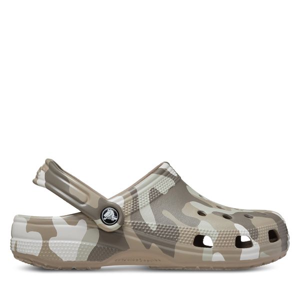 Crocs Natikači Crocs Classic Printed Camo Clog 206454 Bež