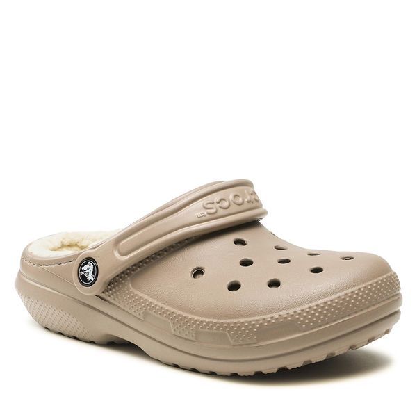 Crocs Natikači Crocs Crocs Classic Lined Clog 203591 Bež