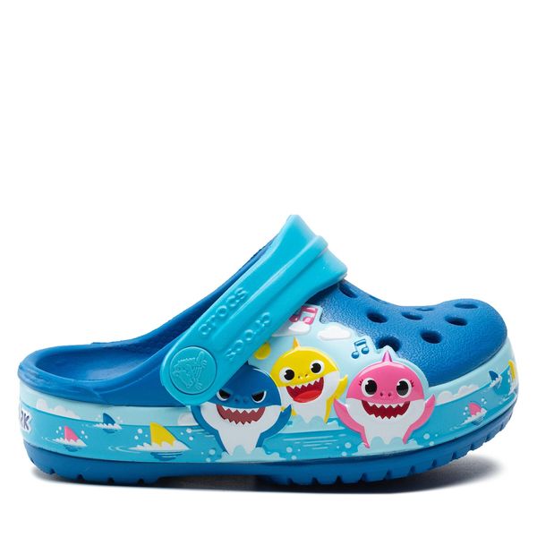 Crocs Natikači Crocs Crocsflbaby Shark Band Clog T 207066 Modra