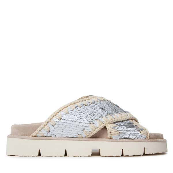 Mou Natikači Mou Criss Cross Bio Bio Sandal Plain SW461000G Bela