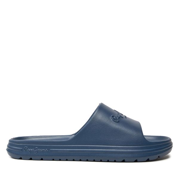 Pepe Jeans Natikači Pepe Jeans Beach Slide M PMS70159 Mornarsko modra