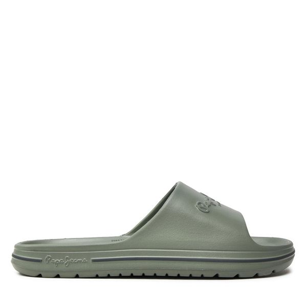 Pepe Jeans Natikači Pepe Jeans Beach Slide M PMS70159 Zelena