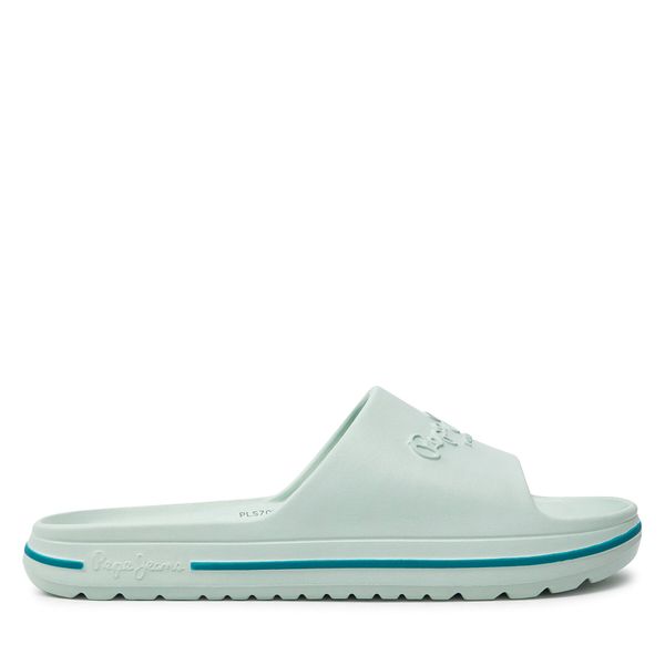 Pepe Jeans Natikači Pepe Jeans Beach Slide W PLS70131 Zelena