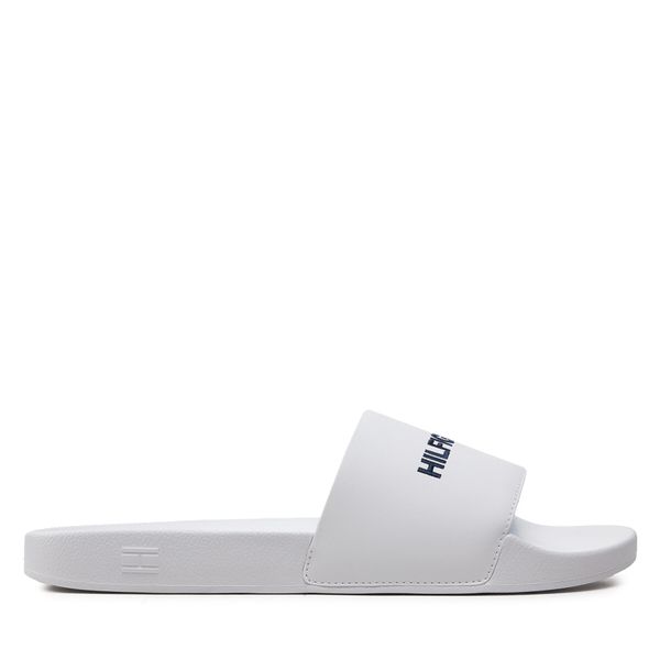 Tommy Hilfiger Natikači Tommy Hilfiger Hilfiger 85 Pool Slide FM0FM05021 Bela