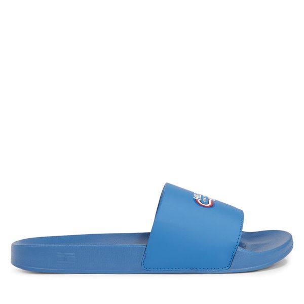 Tommy Hilfiger Natikači Tommy Hilfiger Rwb Hilfiger Oly Pool Slide FM0FM05019 Modra