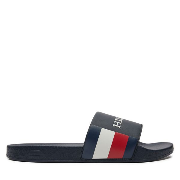 Tommy Hilfiger Natikači Tommy Hilfiger Rwb Pool Slide FM0FM05093 Mornarsko modra