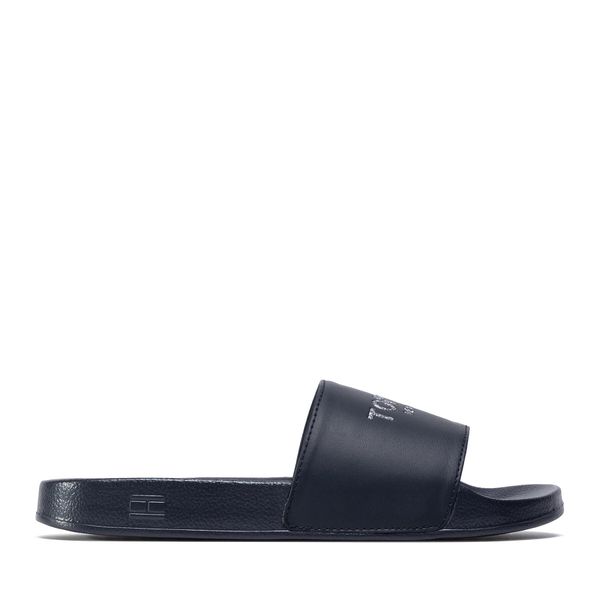 Tommy Hilfiger Natikači Tommy Hilfiger Th Glitter Pool Slide FW0FW04982 Mornarsko modra