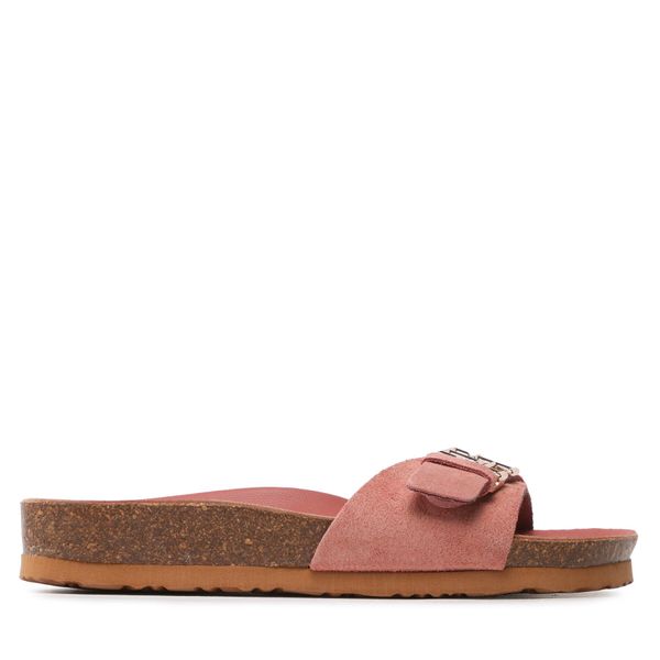 Tommy Hilfiger Natikači Tommy Hilfiger Th Mule Sandal Slide FW0FW07071 Roza