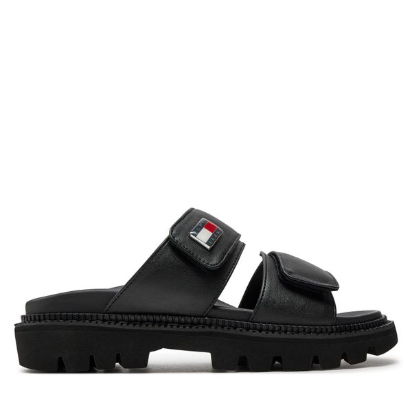 Tommy Jeans Natikači Tommy Jeans Tjw Puffed Sandal EN0EN02560 Črna