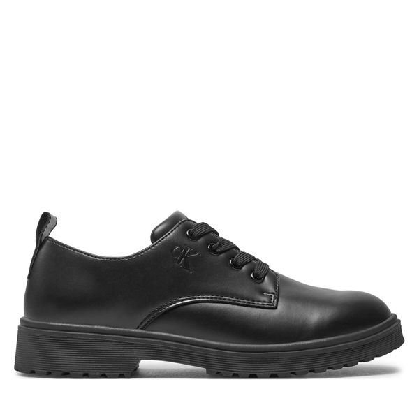 Calvin Klein Jeans Nizki čevlji Calvin Klein Jeans Low Cut Lace-Up V3X4-81091-0326 S Črna