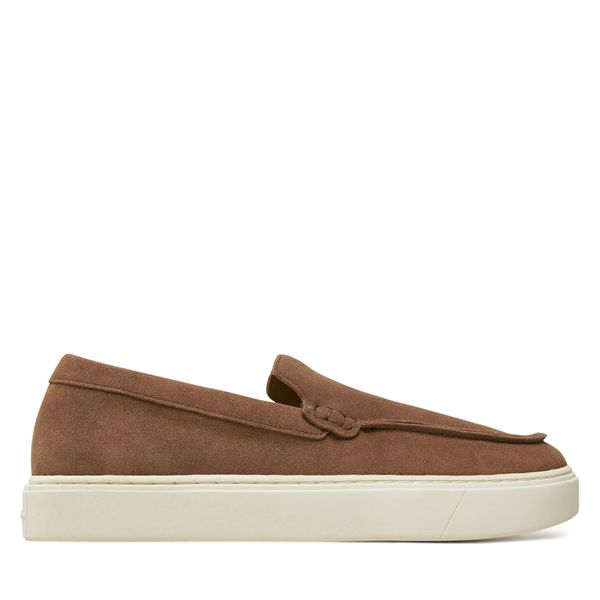 Calvin Klein Nizki čevlji Calvin Klein Moccasin Suede HM0HM01794 Rjava
