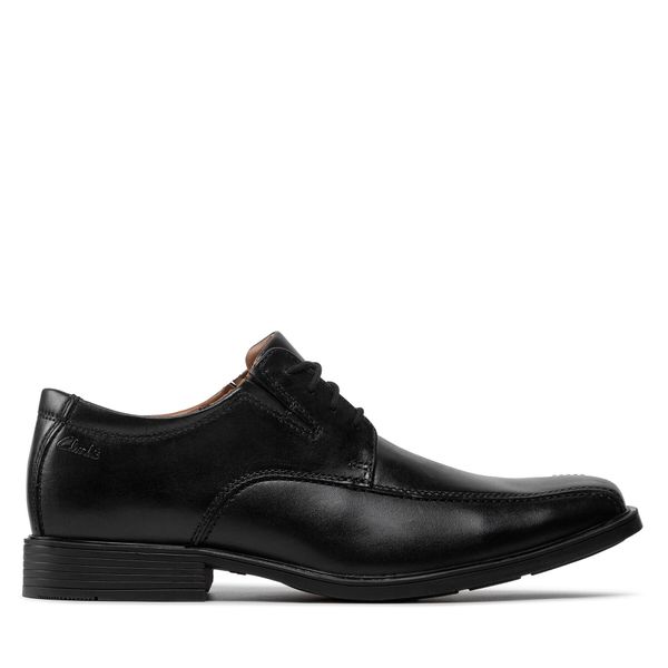 Clarks Nizki čevlji Clarks Tilden Walk 261103107 Black Leather